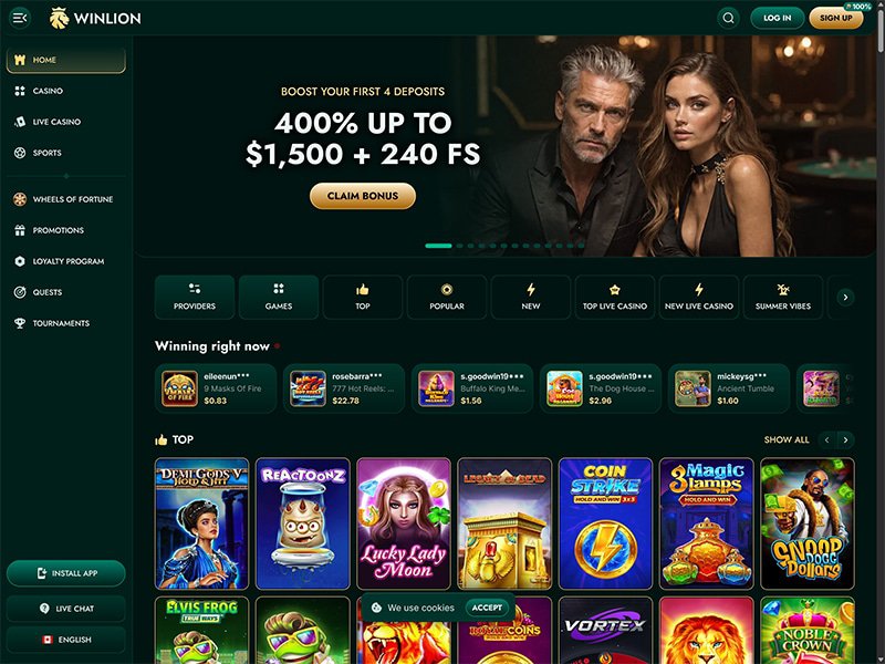 Unlock Exciting Opportunities Live Casino Bonus at WinLion CA
